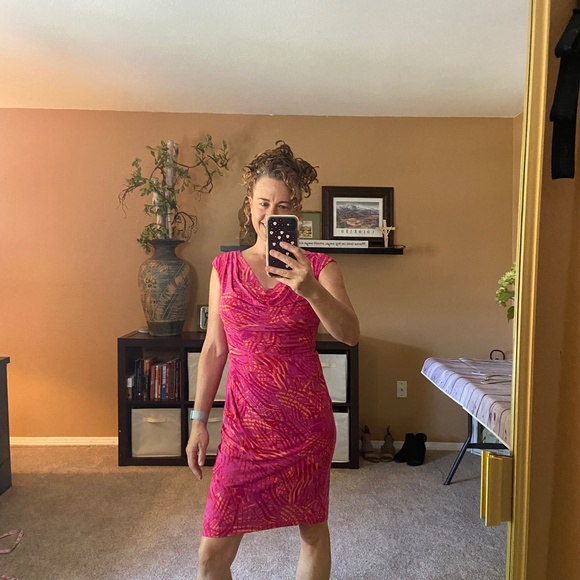 Lauren By Ralph Lauren Jersey Cowl Neck Dress - Picture 2 of 14